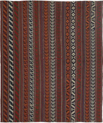 Kilim Modern Rug 154X177 Authentic
 Modern Handwoven Dark Red/Dark Brown (Wool, Persia/Iran)