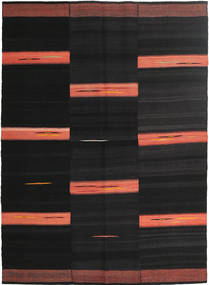 Kilim Modern Rug 153X209 Authentic
 Modern Handwoven Black (Wool, Persia/Iran)