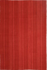 Kelim Moderní Koberec 202X307 Moderní Ruční Tkaní Červenožlutá (Vlna, Persie/Írán)