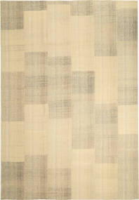Kilim Modern Rug 253X357 Authentic
 Modern Handwoven Yellow/Dark Beige Large (Wool, Persia/Iran)
