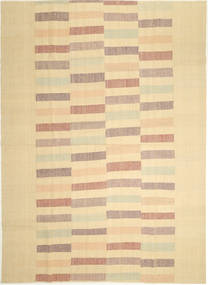Kilim Modern Rug 250X352 Authentic
 Modern Handwoven Dark Beige/Beige Large (Wool, Persia/Iran)