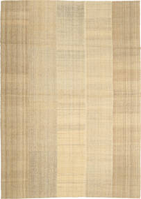 Kilim Modern Rug 208X293 Authentic
 Modern Handwoven Dark Beige/Light Brown (Wool, Persia/Iran)