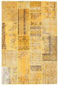 Patchwork Teppe 140X205 Ekte Moderne Håndknyttet Lysbrun/Gul (Ull, Tyrkia)
