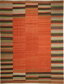 Kelim Moderni Matto 265X358 Moderni Käsinkudottu Ruoste/Tummanruskea Isot (Villa, Persia/Iran)