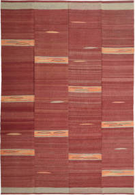 Kilim Modern Rug 216X319 Authentic
 Modern Handwoven Brown/Dark Red (Wool, Persia/Iran)