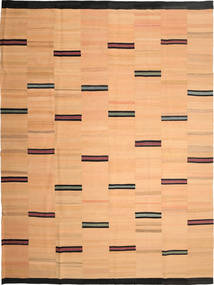 Kilim Modern Rug 264X360 Authentic
 Modern Handwoven Dark Beige/Light Brown Large (Wool, Persia/Iran)