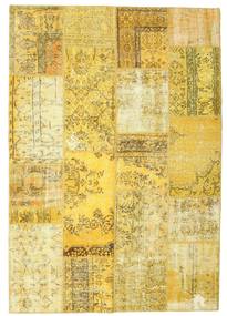 パッチワーク 絨毯 160X226 モダン 手織り 黄色/オリーブ色 (ウール, トルコ)
