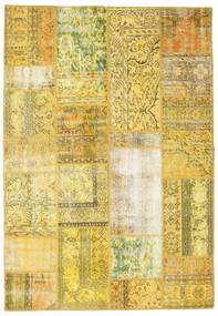 Patchwork Rug 162X235 Authentic
 Modern Handknotted Yellow/Olive Green (Wool, Turkey)