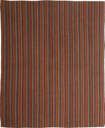 Kelim Moderne Teppe 170X207 Ekte Moderne Håndvevd Mørk Rød/Brun (Ull, Persia/Iran)