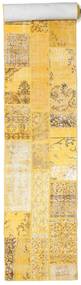 Patchwork Tapis 81X600 Moderne Fait Main Tapis Couloir Jaune/Marron Clair/Beige (Laine, Turquie)