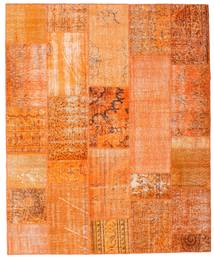 Patchwork Teppe 201X246 Ekte Moderne Håndknyttet Orange/Mørk Beige (Ull, Tyrkia)