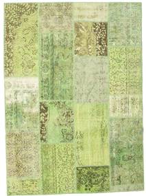 Patchwork Szőnyeg 161X224 Modern Csomózású Világoszöld (Gyapjú, Törökország)
