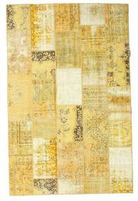 Patchwork Matta 194X300 Äkta Modern Handknuten Gul/Beige (Ull, Turkiet)