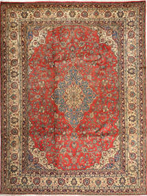 Hamadan Shahrbaf Matto 284X363 Itämainen Käsinsolmittu Vaaleanruskea/Ruskea Isot (Villa, Persia/Iran)