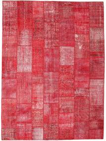 Patchwork Rug 275X374 Authentic
 Modern Handknotted Crimson Red/Rust Red/Pink Large (Wool, Turkey)