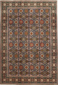 Varamin Patina Tapete 200X287 Oriental Feito A Mão Castanho Claro/Cinza Escuro (Lã, Pérsia/Irão)