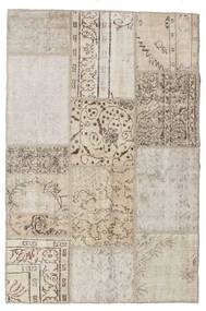 Patchwork Rug 122X185 Authentic
 Modern Handknotted Light Grey/White/Creme (Wool, Turkey)