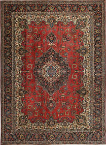 Tabriz Patina Szőnyeg 275X380 Keleti Csomózású Sötétpiros/Sötétbarna Nagy (Gyapjú, Perzsia/Irán)
