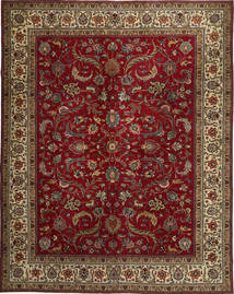 Tabriz Patina Koberec 304X380 Orientální Ručně Tkaný Tmavě Červená/Tmavě Hnědá/Světle Hnědá Velký (Vlna, Persie/Írán)