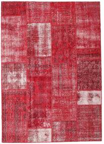 Patchwork Rug 164X229 Authentic
 Modern Handknotted Crimson Red/Rust Red (Wool, Turkey)
