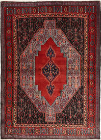 Senneh Rug 115X160 Authentic
 Oriental Handknotted Dark Red (Wool, Persia/Iran)