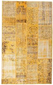 Patchwork Tapete 138X222 Moderno Feito A Mão Castanho Claro/Bege Escuro (Lã, Turquia)