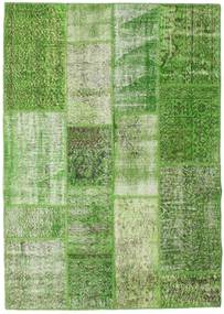 Patchwork Sag 142X201 Autentični
 Moderni Ručno Uzlan Svjetlozelena/Zelena
/Pastelno Zelena/Tamnozelena (Vuna, Turska)