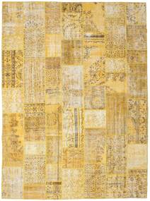 Patchwork Koberec 273X372 Moderní Ručně Tkaný Žlutý/Světle Hnědá Velký (Vlna, Turecko)
