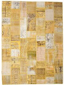 Patchwork Matta 272X371 Äkta Modern Handknuten Ljusbrun/Mörkbeige Stor (Ull, Turkiet)
