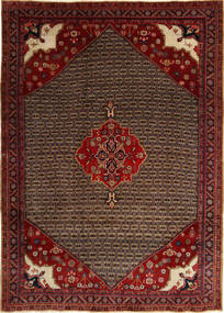 Koliai Rug 212X295 Authentic
 Oriental Handknotted Dark Red/Dark Brown (Wool, Persia/Iran)
