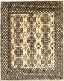 Afegão Natural Tapete 203X257 Oriental Feito A Mão Castanho Claro/Amarelo/Castanho Escuro (Lã, Afeganistão)