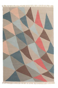 Fly Rug 140X200 Authentic
 Modern Handwoven Light Brown/Light Grey/Dark Grey (Wool, India)