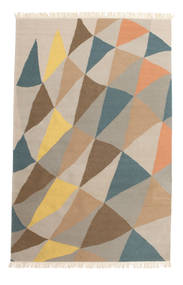 Fly 러그 160X230 정품
 모던 수제 라이트 브라운/다크 그레이 (울, 인도)