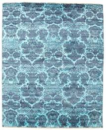 Damask Rug 251X310 Authentic
 Modern Handknotted Light Blue/Dark Blue Large ( India)