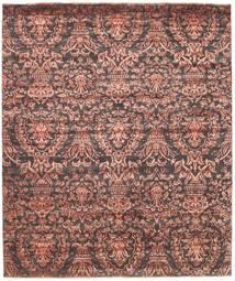 Damask Rug 256X302 Authentic
 Modern Handknotted Light Brown/Dark Brown Large ( India)