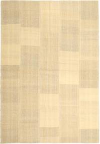 Kilim Modern Rug 203X290 Authentic
 Modern Handwoven Dark Beige/Beige/Yellow (Wool, Persia/Iran)