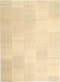 Kilim Modern Szőnyeg 208X284 Modern Kézi Szövésű Sárga/Sötét Bézs/Bézs (Gyapjú, Perzsia/Irán)