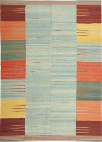 Kilim Modern Rug 221X307 Authentic
 Modern Handwoven Pastel Green/Brown (Wool, Persia/Iran)