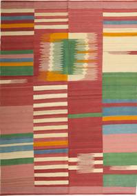 Kilim Modern Rug 220X320 Authentic
 Modern Handwoven Dark Red/Light Brown (Wool, Persia/Iran)