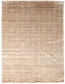 Damask Χαλι 231X300 Σύγχρονα Χειροποιητο Ανοιχτό Καφέ/Μπεζ ( Ινδικά)