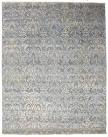 Damask Rug 244X309 Authentic
 Modern Handknotted Light Grey/Dark Grey ( India)
