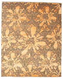 Damask Χαλι 237X295 Σύγχρονα Χειροποιητο Ανοιχτό Καφέ/Σκούρο Μπεζ ( Ινδικά)