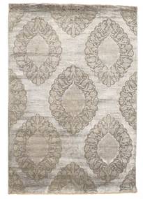 Damask Rug 165X242 Authentic
 Modern Handknotted Light Grey/Light Brown ( India)