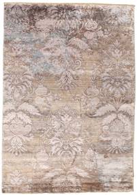 Damask Tapete 169X240 Moderno Feito A Mão Cinzento Claro/Castanho Claro ( Índia)