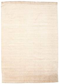 Damask Tapete 247X352 Moderno Feito A Mão Bege/Luz Rosa ( Índia)