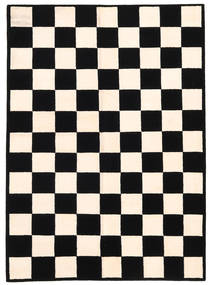 Himalaya Tapete 145X196 Moderno Feito A Mão Porpora Escuro/Bege ( Índia)