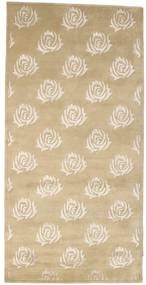 Himalaya Tapete 101X202 Moderno Feito A Mão Castanho Claro/Bege ( Índia)