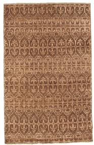 Damask Rug 114X181 Authentic
 Modern Handknotted Brown/Light Brown ( India)