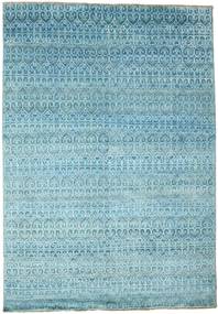 Damask Koberec 201X288 Moderní Ručně Tkaný Světle Modrý/Tyrkysově Modré ( Indie)