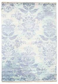 Damask 러그 170X242 정품
 모던 수제 화이트/크림/라이트 블루 ( 인도)